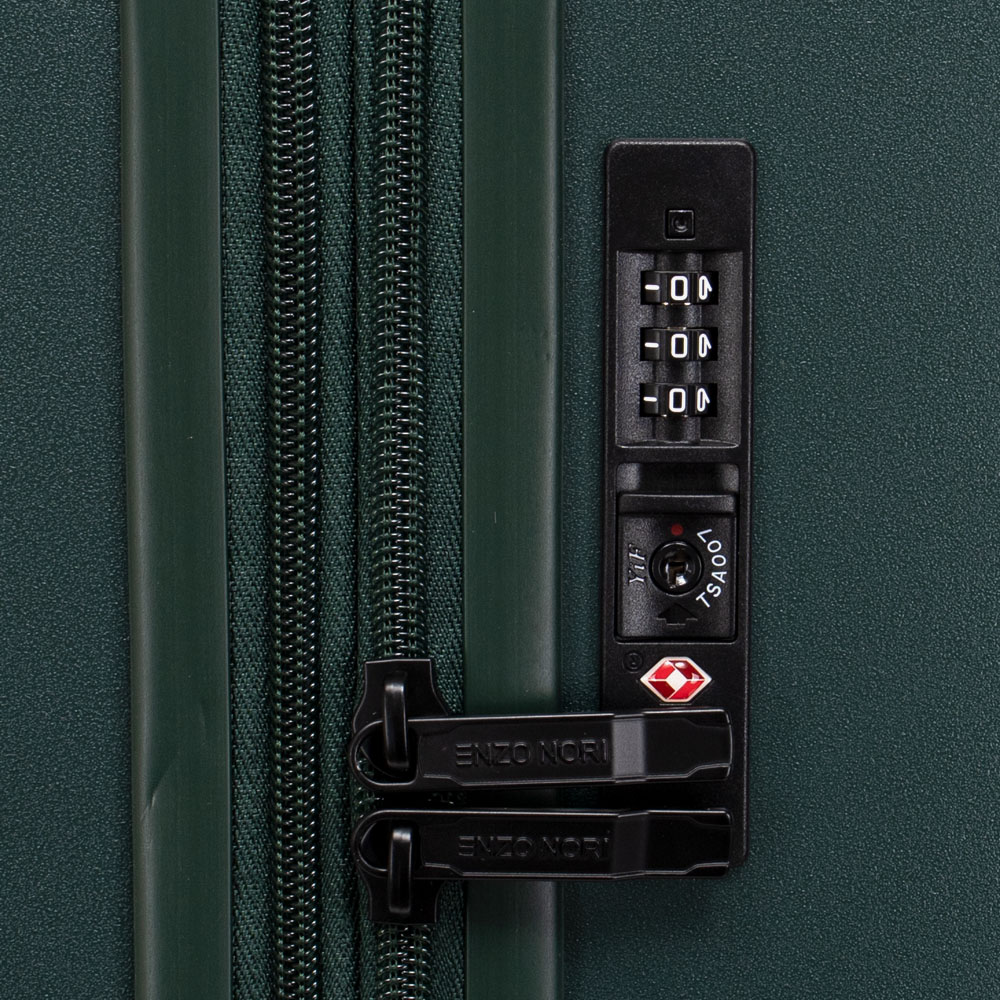 Large Suitcase ENZO NORI SYDNEY 76 cm Polycarbonate Green